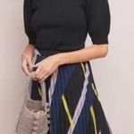 Anthropologie EUC Moth Connelly Puff Short Sleeve Black Sweater Large Photo 1