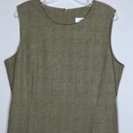 Vintage‎ Oleg Cassini Dress Tan Size 16 Photo 4