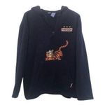Disney Vintage Tigger Fleece Hooded Quarter Zip Hoodie Size XL Sweatshirt Photo 0