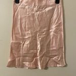 Babaton Satin Slip Mini Skirt Pink Size 6 Photo 0