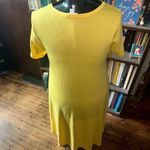 LuLaRoe  Jessie M yellow knit normcore travel A-line dress Photo 2