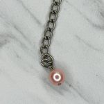 Beaded Fur Woven Silver Tone Chain Link Belt OS Y2K Festival Photo 15