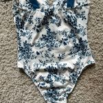 Cider  FLORAL V-NECK KNOTTED BODYSUIT Photo 2