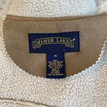 Shaver Lake Sherpa Lined Faux Suede Full Zip Jacket Tan Exposed Seams Medium Photo 8