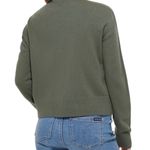 Calvin Klein NWT  Jeans Women's Cutout V Neck Cardigan Green Size  S/P. Photo 2