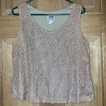 R & M Richards Women's Petite Cream and Gold top size 16 Photo 0