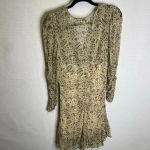 ByTimo | Sheer Floral Ruished‎ Dress Long Sleeve Small Green Photo 6