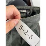 BLANK NYC  Skirt Womens 26 Green Leather Midi Hunter Front Slit Retro‎ Weathered Photo 3