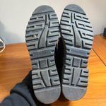 Franco Sarto  Cassandra Black Patent Faux Leather Penny Loafer Chunky Lug Slip On Photo 5