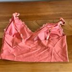 Danskin Women’s  Intimates Lace & Satin Bralette Size Medium Peach Colored Photo 1
