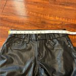 American Eagle  outfitters black faux leather curvy classic bootcut jeans 28S Photo 13