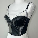 Victoria's Secret Victoria’s Secret Faux Leather Bustier Photo 1