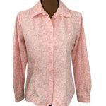 STO Susquehanna Trail Outfitters faux suede pink floral print western shirt sz S Photo 0