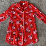 Victoria's Secret  Floral Print Button-Down Night Shirt SIZE M Photo 1