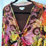 American Vintage Y2K Hippie Festival Brown Floral Girly 2000s Stretch Phoebe Friends Medium Photo 1