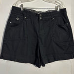 Dakota Blue Sleek Black Women's Cargo Shorts Size 12 Photo 0