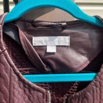 Burgundy leather jacket M Size M Photo 1