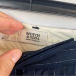Scotch & Soda ‎ Pinstripe Pleated Boyfriend Pants Size 27 Navy Blue Photo 5