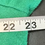 Quacker Factory  Women L Sweater Green Blue Polka-Dot Cardigan With Attached Top Photo 4