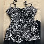 Croft & Barrow Black and White Two Piece Swimsuit Photo 2