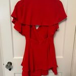 DO+BE  Red Romper Open Back Wrap Photo 1