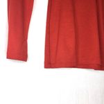 Cherish Red Lace Up Front Long Sleeve Top Size Medium Photo 2