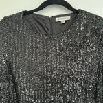 Nanette Lepore Black Sequin Long Sleeve Cocktail Dress Photo 7