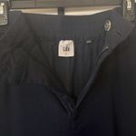 CAbi  Navy Linen Blend Wide Leg Pants High Rise Palazzo Size L Photo 6