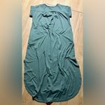 Entro 🏷️🏷️ oversized maxi dress with pockets short sleeve green sz Large Photo 2