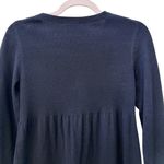 Theory Black Isamar B Noble Wool Babydoll Sweater Dress Small Petite Photo 6