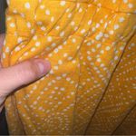 Diane Von Furstenberg  Halter Linen Silk Mini Dress in Yellow Polka dot Size M Photo 7