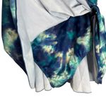 Eoménie Women's 2XL Tie Dye Swim Dress Tummy Control Side Tie Cover Up Blue Size XXL Photo 7