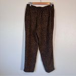 J.Crew Brown Animal Print Casual Jogger Pants Womens 8 Jamie Style Pull On Photo 8