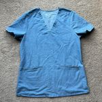  | FIGS Denim Casma Three Pocket Scrub Top Photo 2