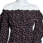 Lovers + Friends  Dress Women Small Black Red Hearts Mini Off Shoulder Party Date Photo 5