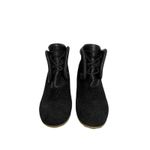 John Fluevog  Ankle Boots Womens 8.5 Black Hypnos Geometric Embossed Heeled Photo 1