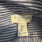 Calypso St. Barth  Striped Linen Blend Blouse Size L Photo 3