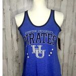 Rivalry Threads NWT Hampton University Pirates Women's Medium Blue Racerback Tank Top Sleeveless Photo 0