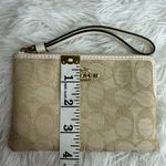 Coach Signature Khaki White Canvas Wristlet Photo 8