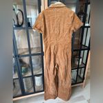 VICI Corduroy jumpsuit utility pockets zip up collar wide leg short sleeve boiler Photo 1