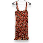 RTR Waverly Grey Sally Cheetah Leopard Print Orange‎ Multicolor Mini Dress Sz L Orange Size L Photo 3