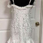 Angel Biba white lace dress. Size large Photo 6