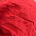 Rosemarine Women’s 100% Linen Sun Dress Eyelet Lace Made In Italy Sz S Red Midi Photo 7