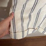 ZARA  nubby textured cotton blend buttoned striped romper in ecru size XS Photo 7