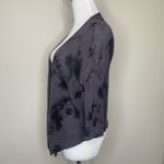 frenchi Gray Black Tie Dye Thin Cardigan Sz XS Photo 2