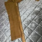 Chaser women’s Cargo Pants ankle Zip Pockets soft brown small casual preppy Photo 3