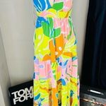 Maaji Selvatik Marea Knit Cover-Up Maxi Dress, Yellow/Blue Size Large 10/12, NWT Photo 5