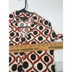 TRUTH BY REPUBLIC Womens Retro Geometric 70's Vibe Print Button Up Shirt Top XS Black Size undefined Photo 9