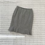 Carlisle  Black and White Plaid Wool Skirt Photo 1