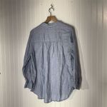 Cynthia Rowley  1X 100% Linen Chambray Blue Tunic Shirt Top Boho Beachy Preppy Photo 1